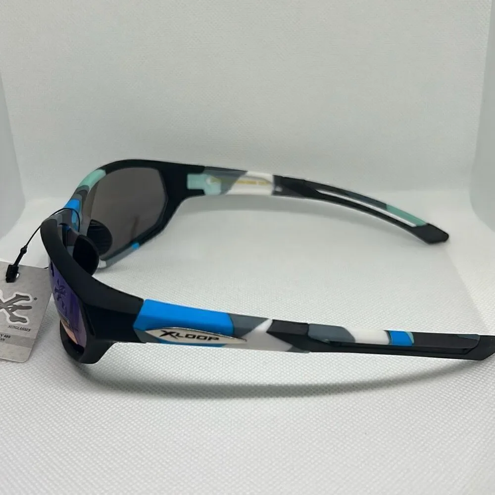 X-Loop Camouflage Mirrored Mens Sunglasses